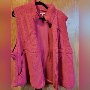 Maurices reversible vest size 3x pink
